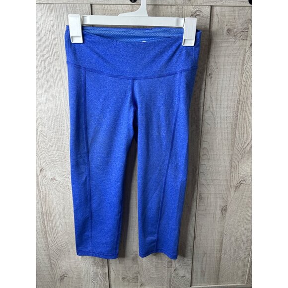 Lot of 2 Active Fitted Womens Blue Capri Leggings & Gray Ankle Length Size XS - Picture 2 of 10